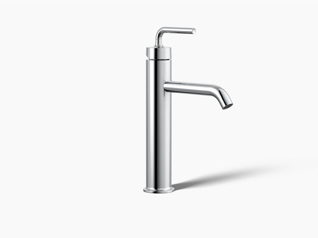 Kohler K-14404-4A-CP Purist Tall Single Lavabo Batarya