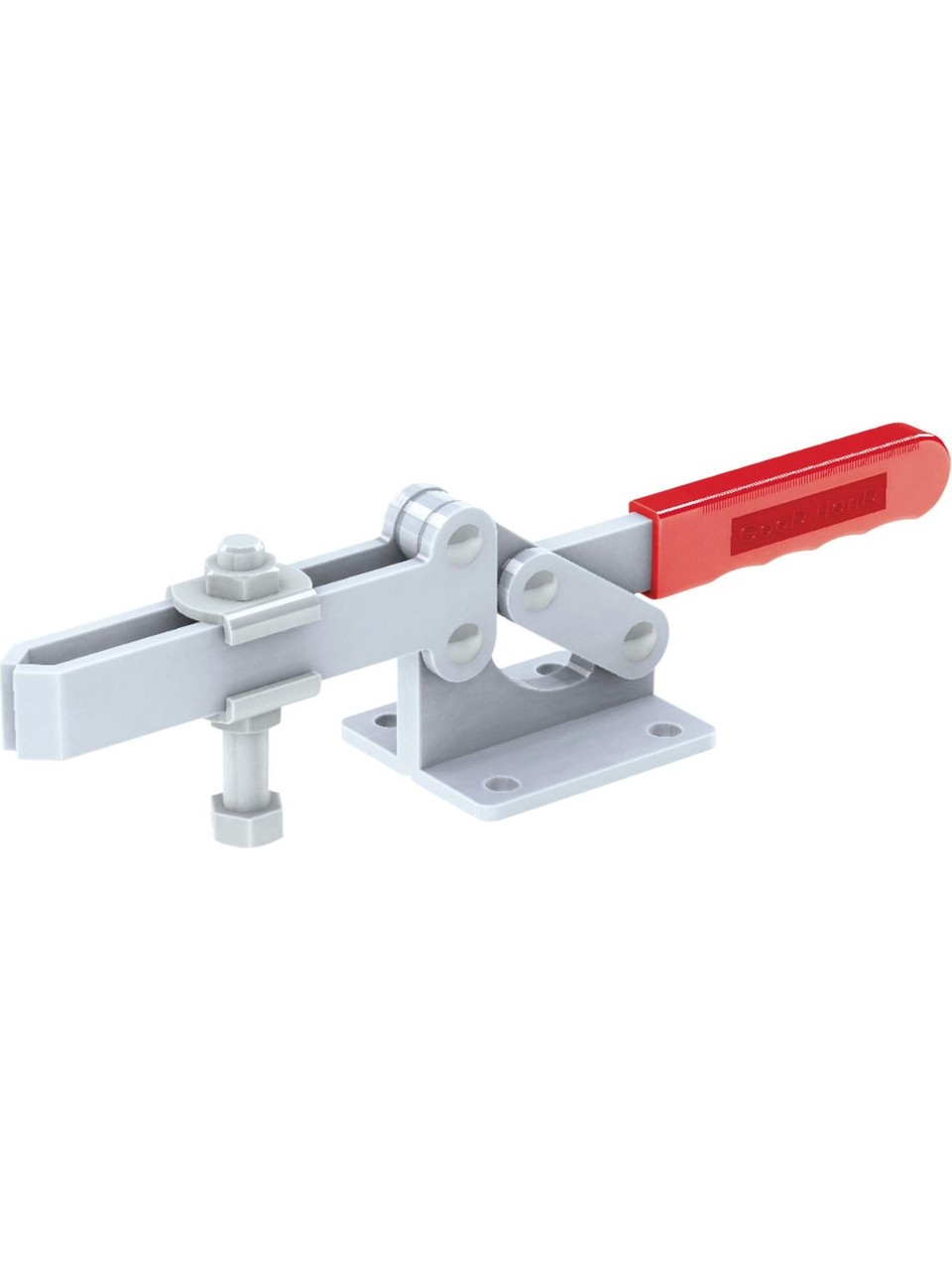 Goodhand GH-204-GBL Yatay Geçişli Mafsallı Kelepçe Düz Taban | 630 kg Kapasiteli Kelepçe