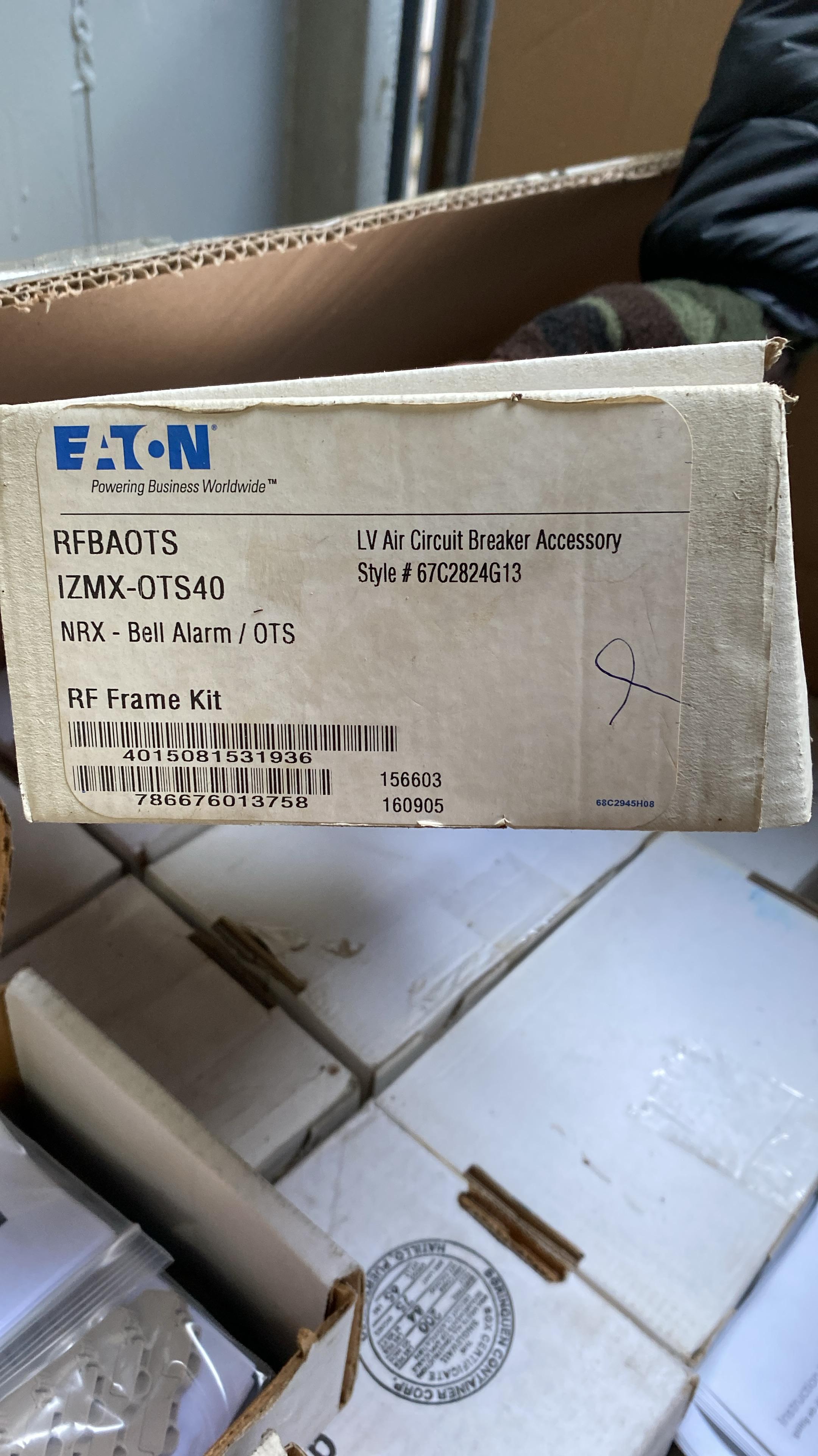 EATON BAOTS IZMX-OTS16 / NRX- Bell Alarm NF Çerçeve kiti