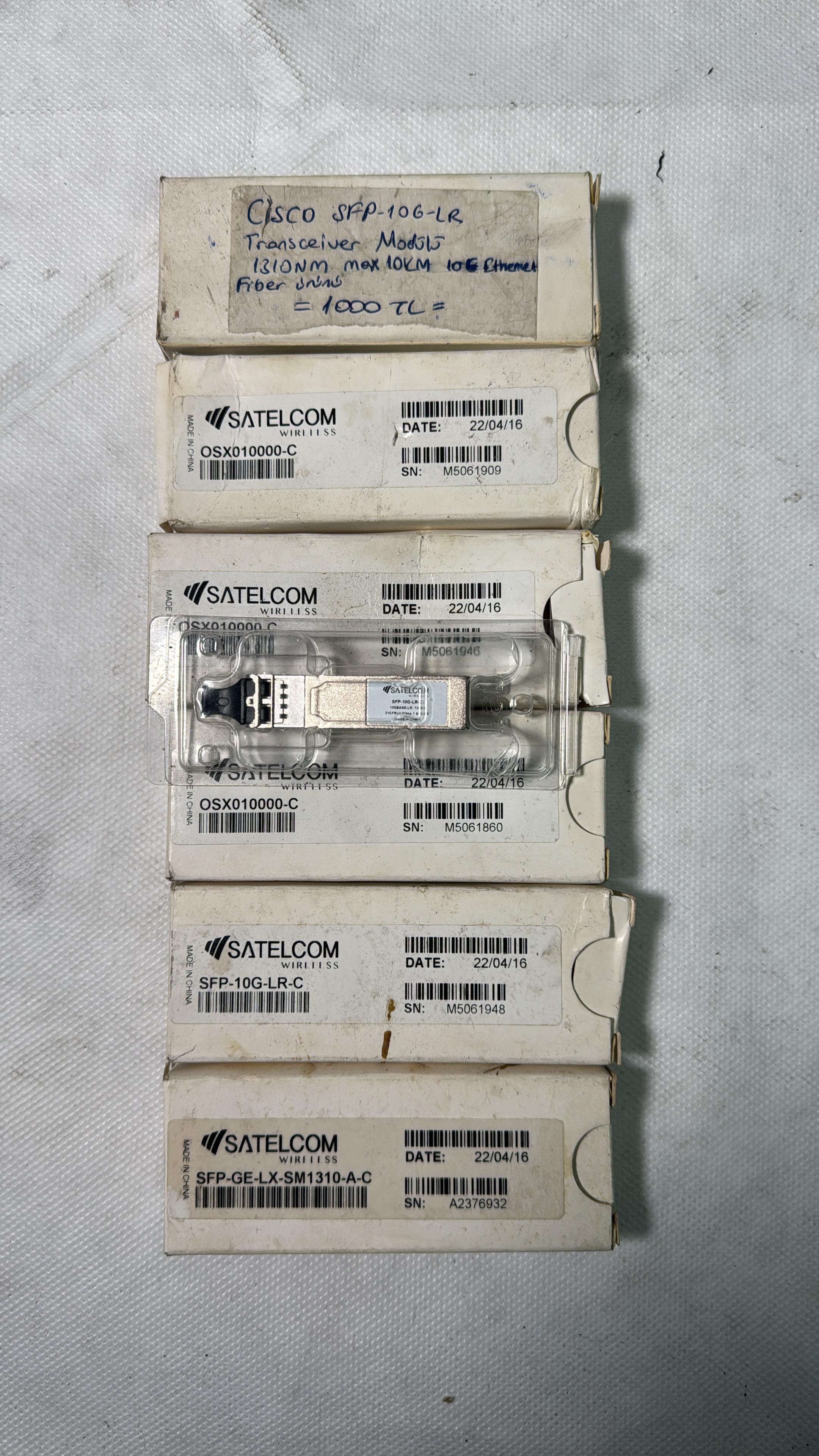 Cisco SFP 106 LR - TRANSCEIVER MODÜLÜ 1310NM MAX 10KM 10G ETHERNET FİBER ÜRÜNÜ