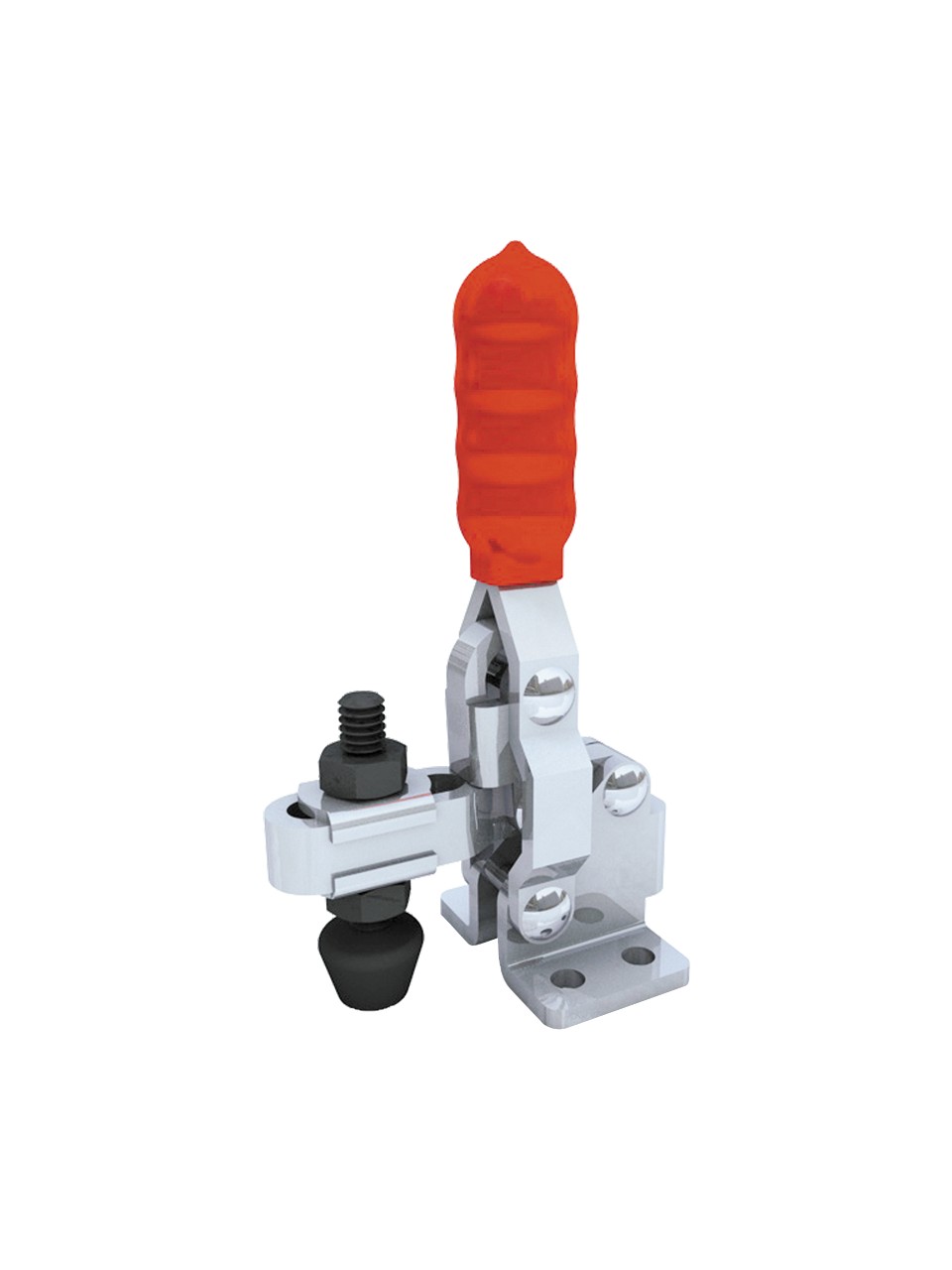 Good Hand GH-12050-U Dikey Geçiş Kelepçesi | 91 kg Kapasiteli Düz Tabanlı Oluklu Kol - Küçük Montaj