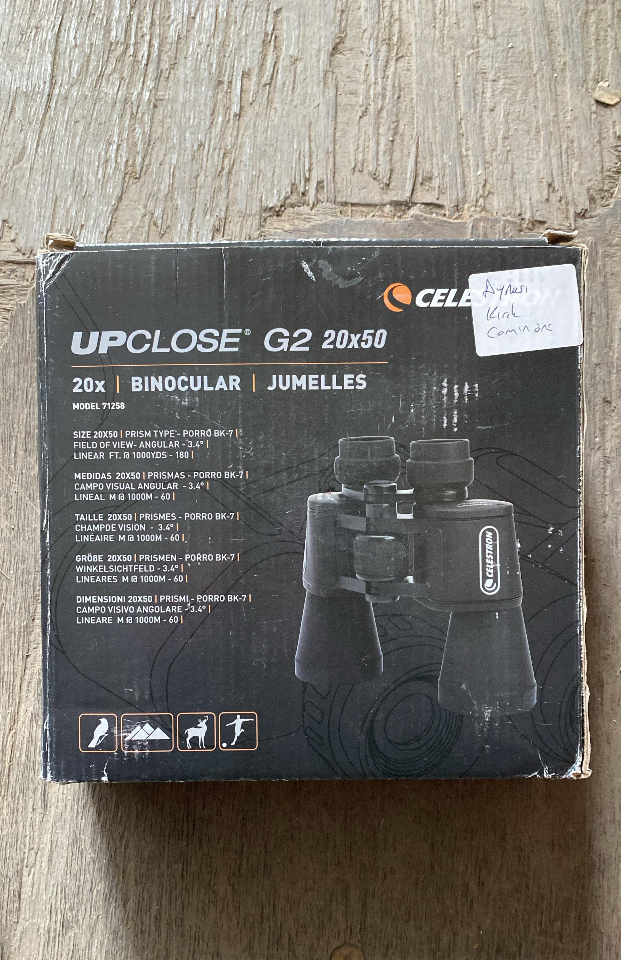 Celestron UpClose G2 10x50 / G2 20x50 Porro Dürbün Teleskop Çok Kaplamalı Avcılık Yürüyüş Kamp Kuş Gözlemciliği için