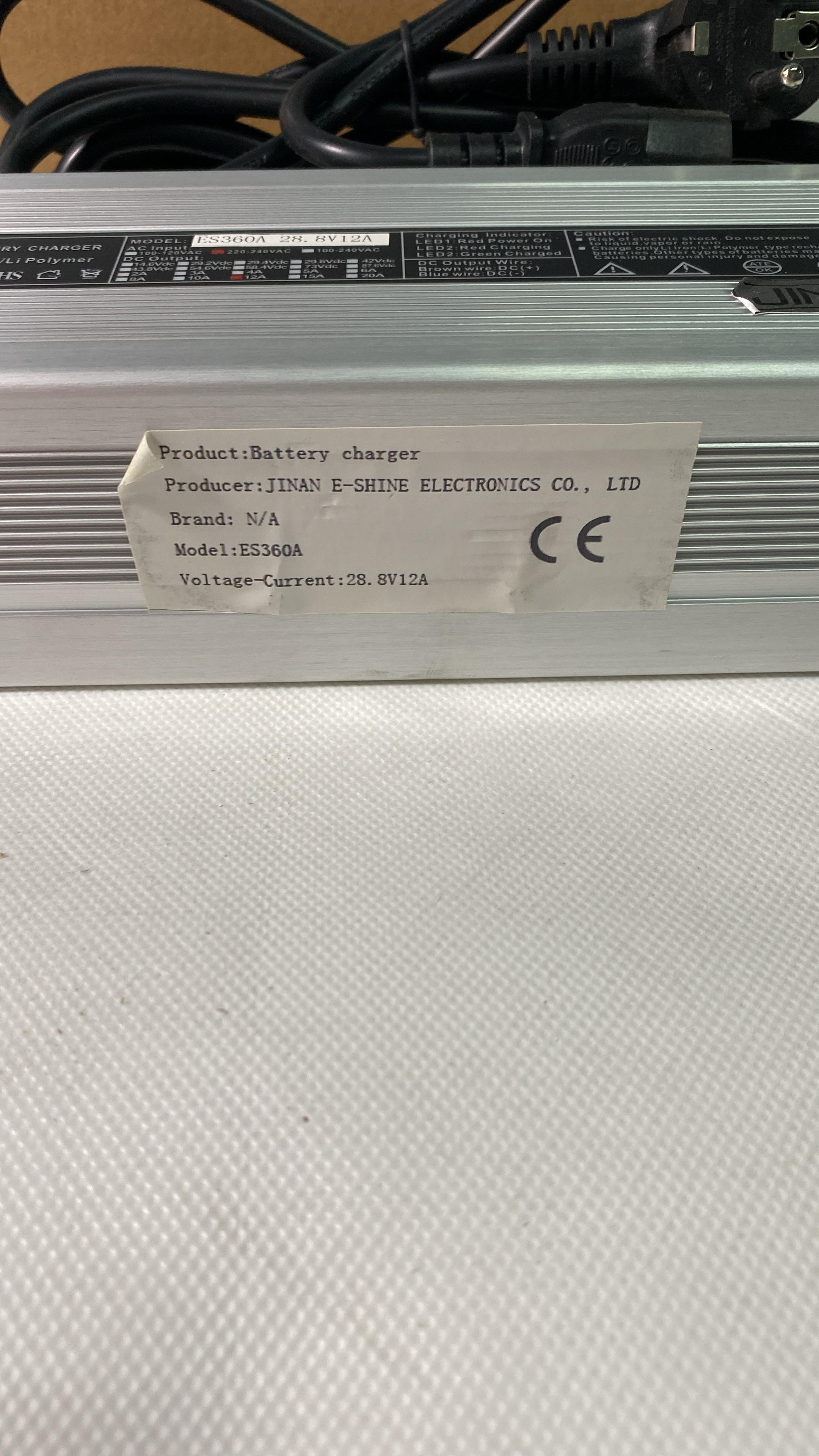 ES360A E-SHINE Li-Ion Lityum Pil Şarj Cihazı 28.8V 12A