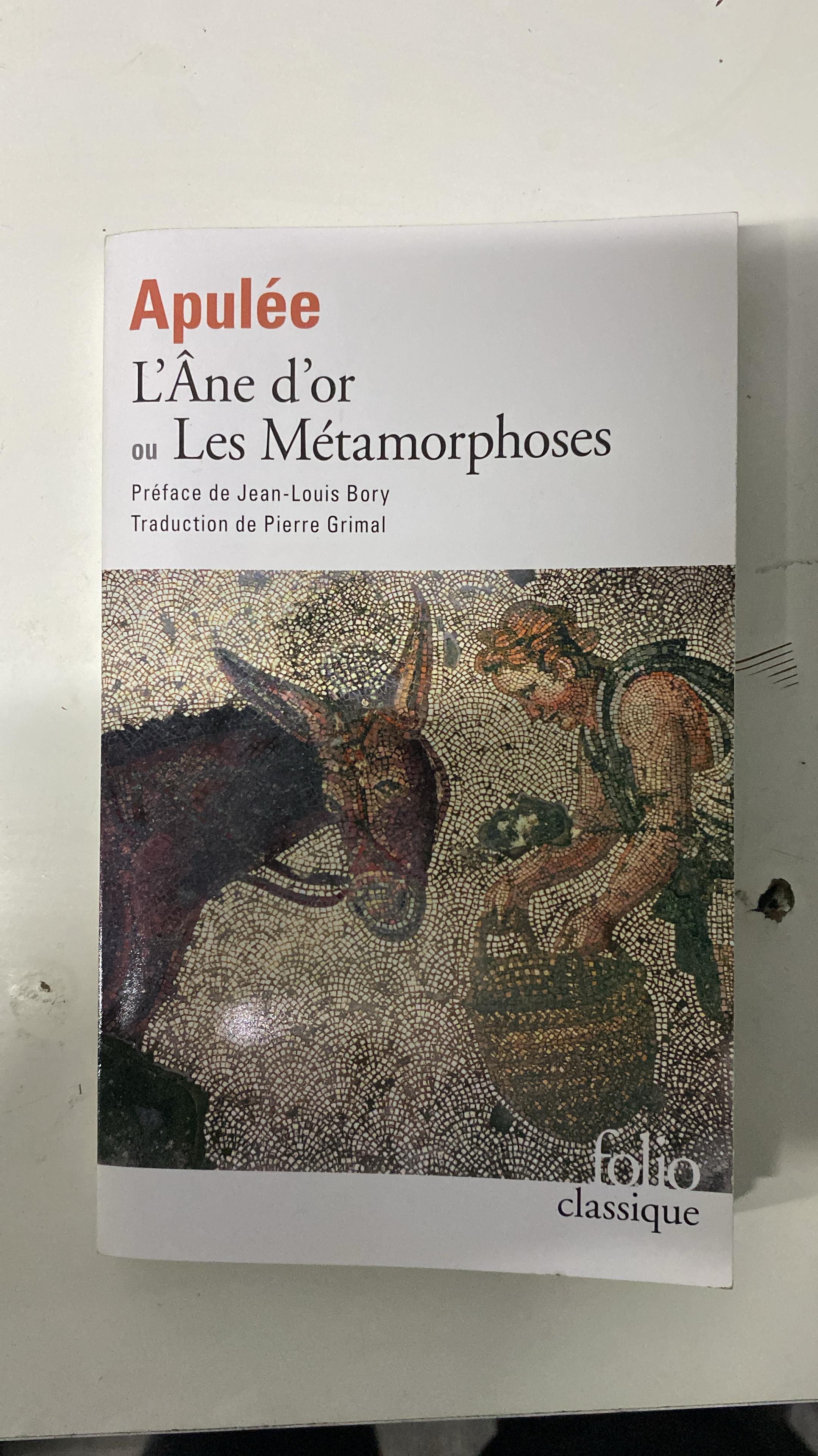 Apulee Lane Dor ou les Metamorphoses