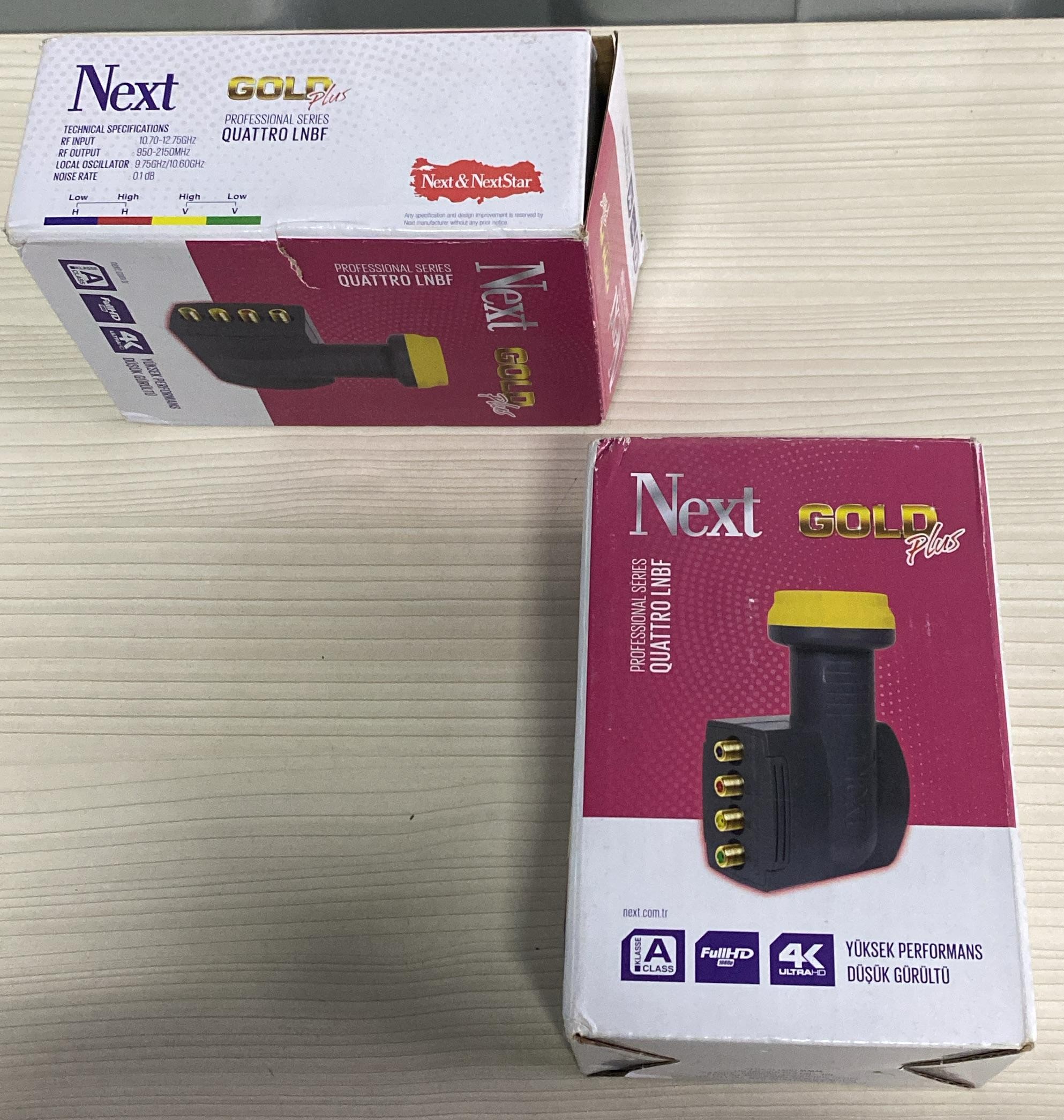 Next Gold Plus 4K QUATTRO LNBF