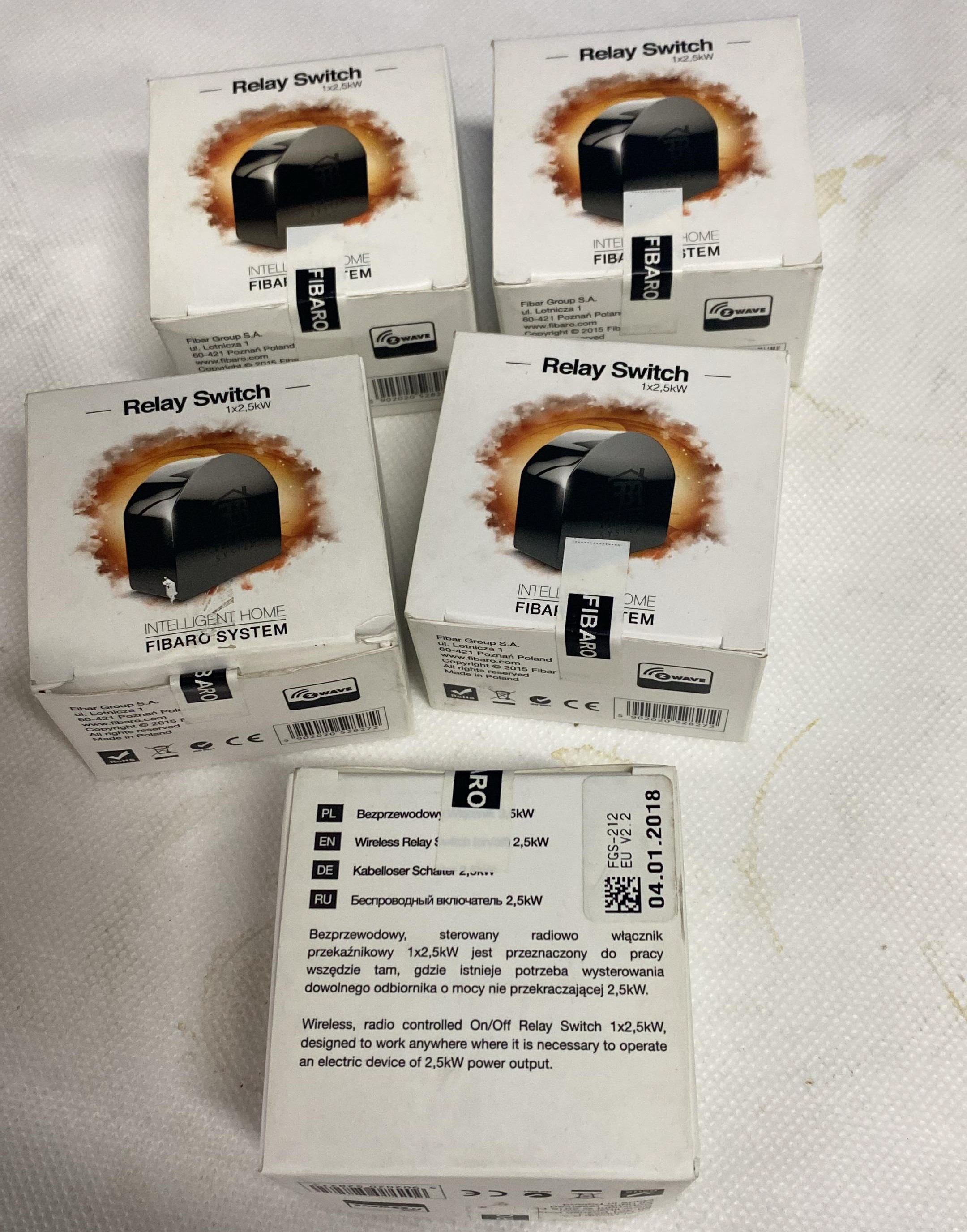 FIBARO Tek 2 Z-Wave Plus Röle Anahtarı 1x2,5kW