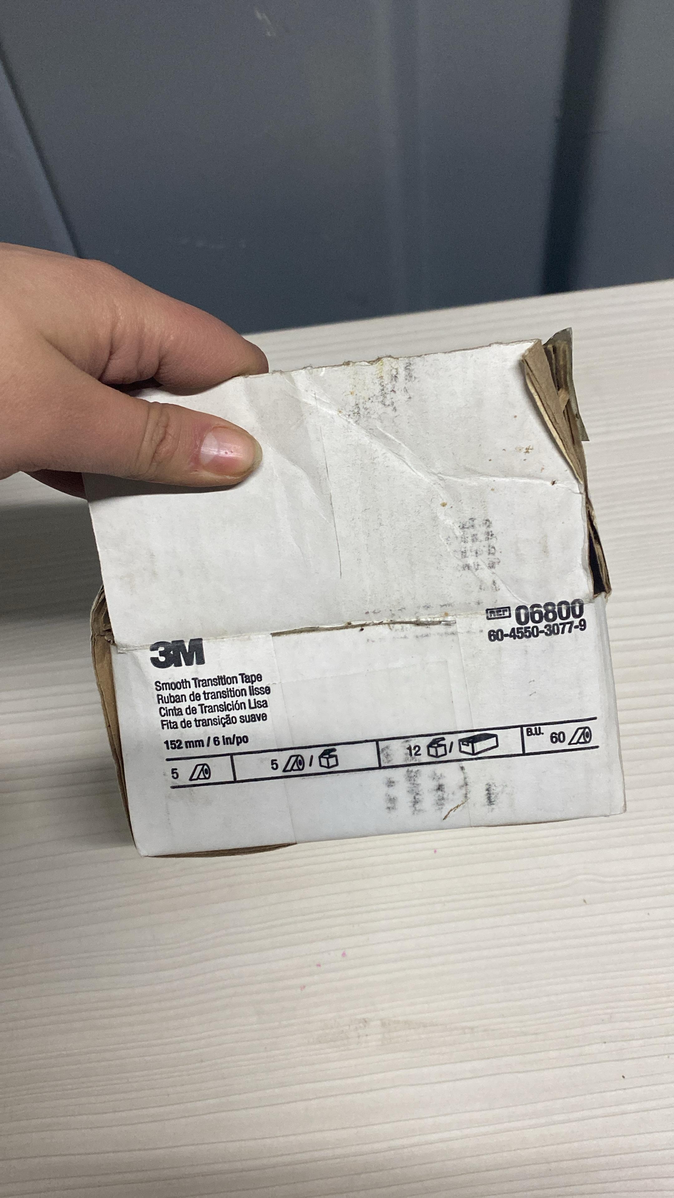 3M™ İnce Geçiş Bandı, Beyaz, 6,35 mm x 9 m, 06800