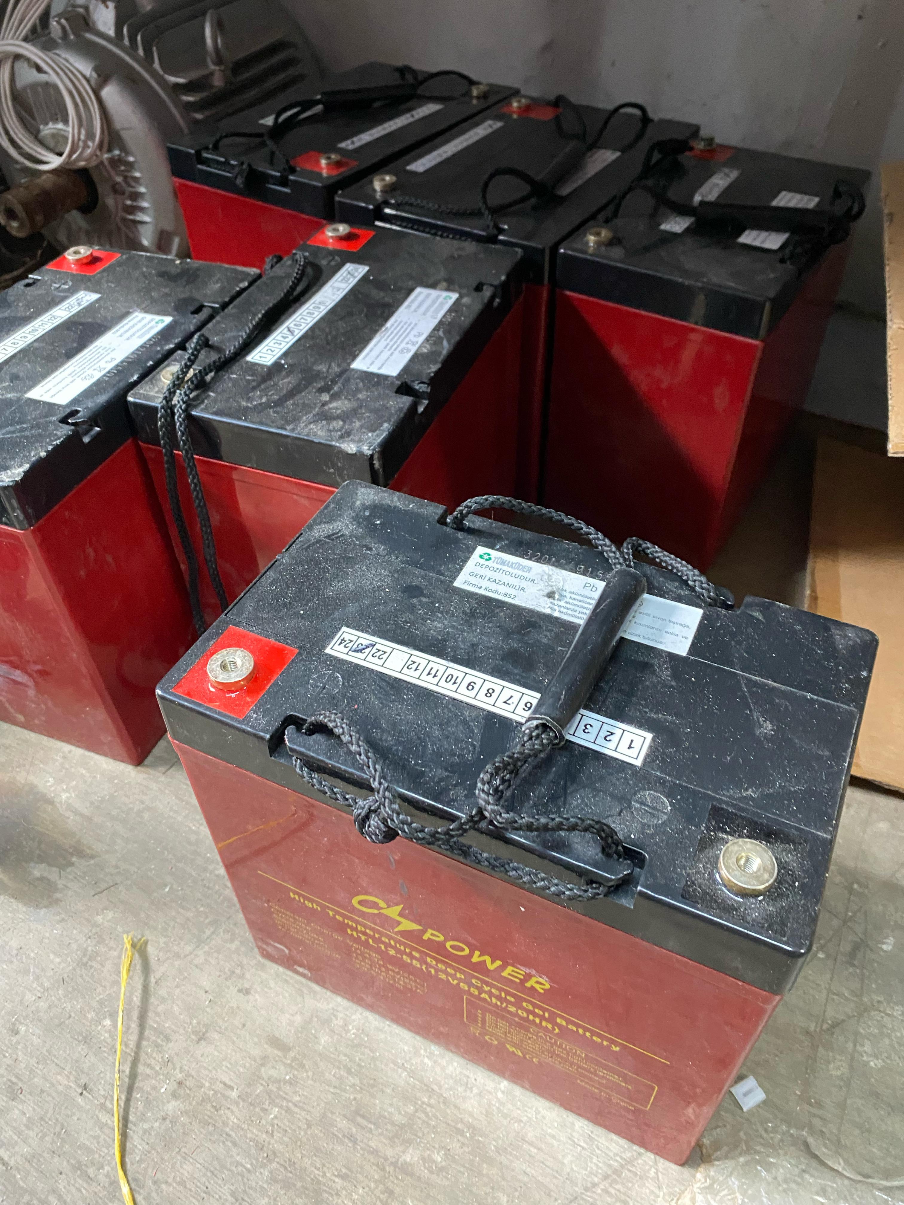 12 VOLT 55 AMPER JEL AKÜ BAKIMSIZ