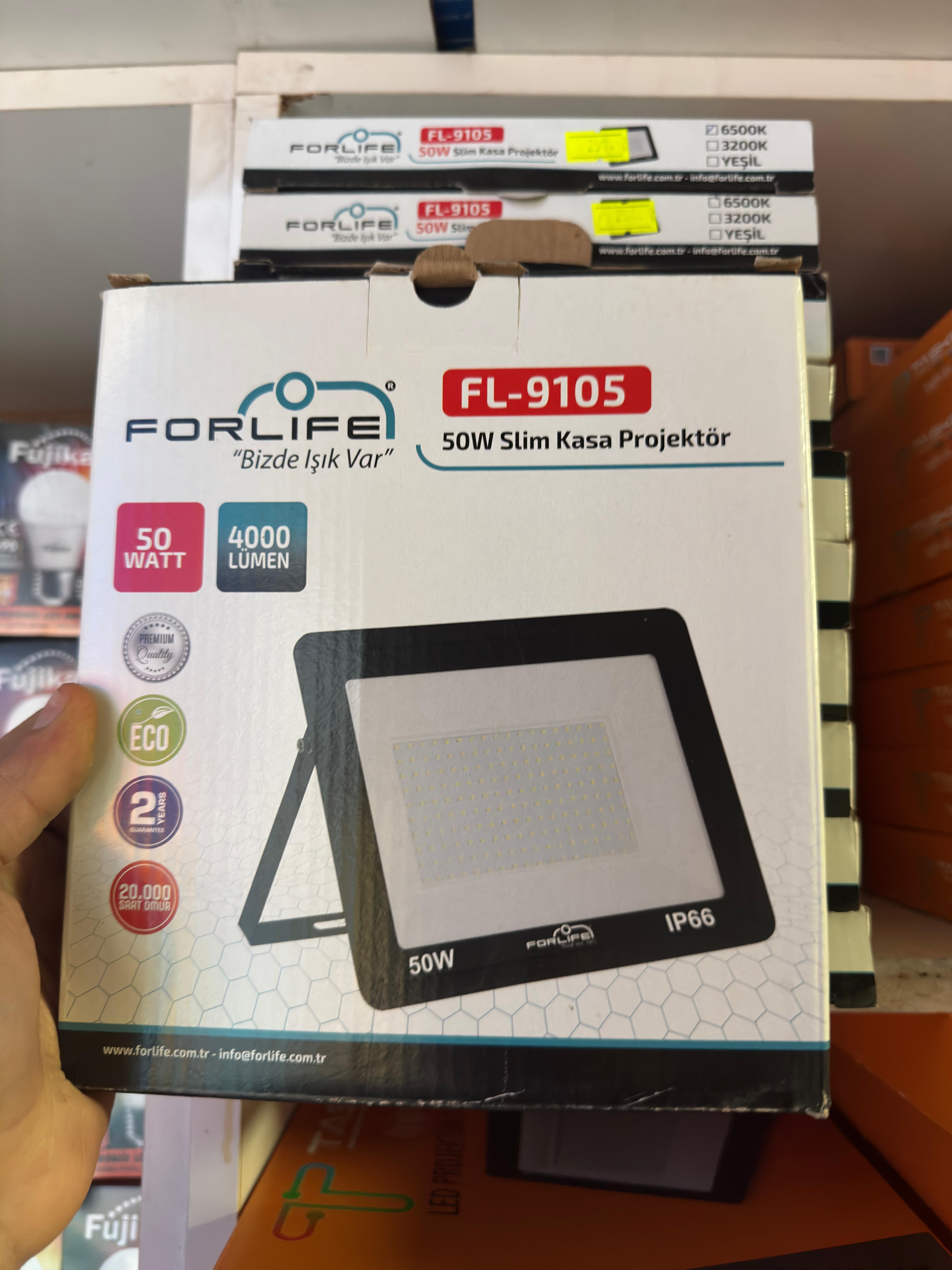 Forlife FL-9105 50 Watt 4000 Lumen Slim Kasa Projektör