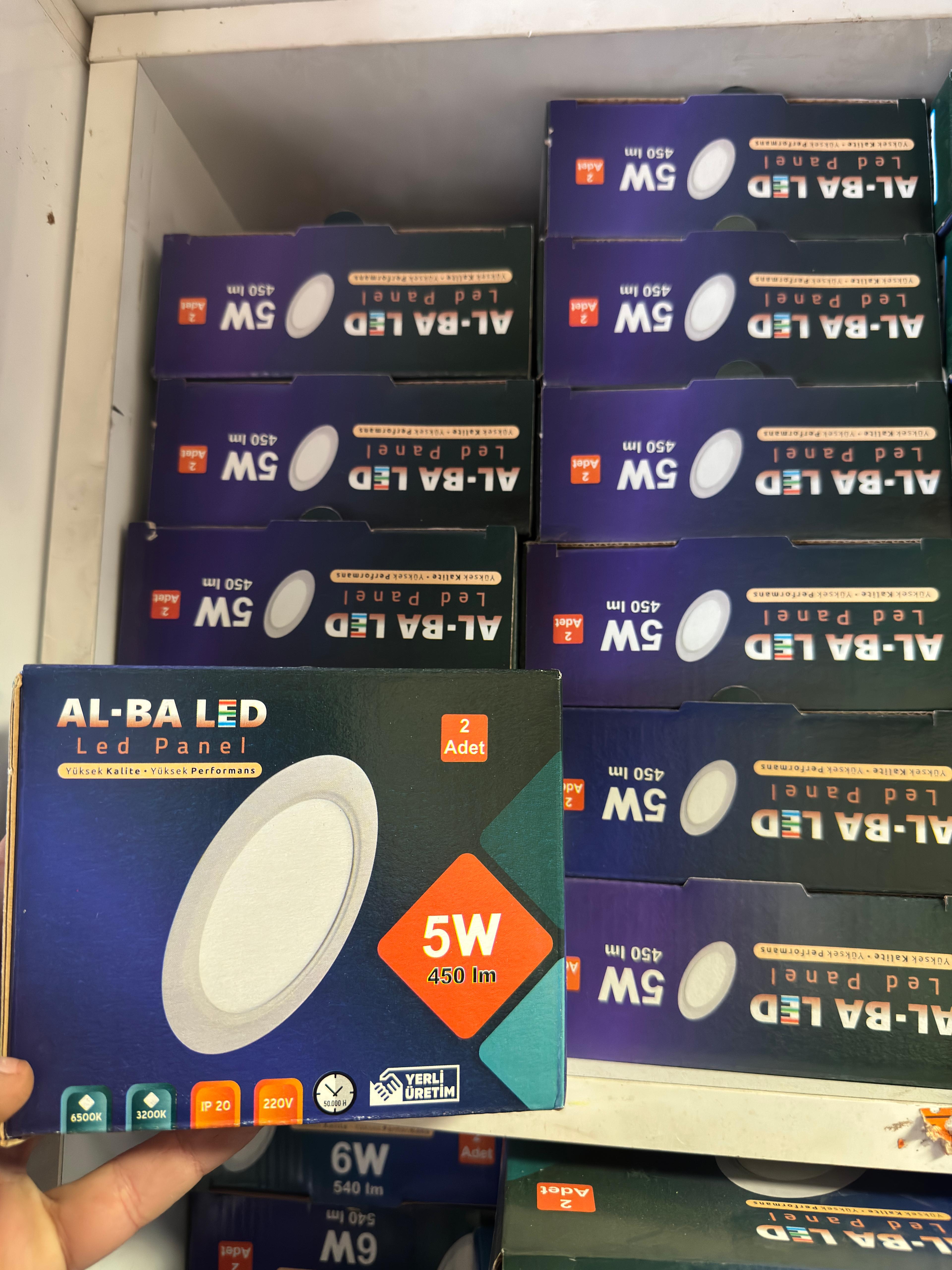 AL-BA Led Panel 5w 450 Lumen 2'li