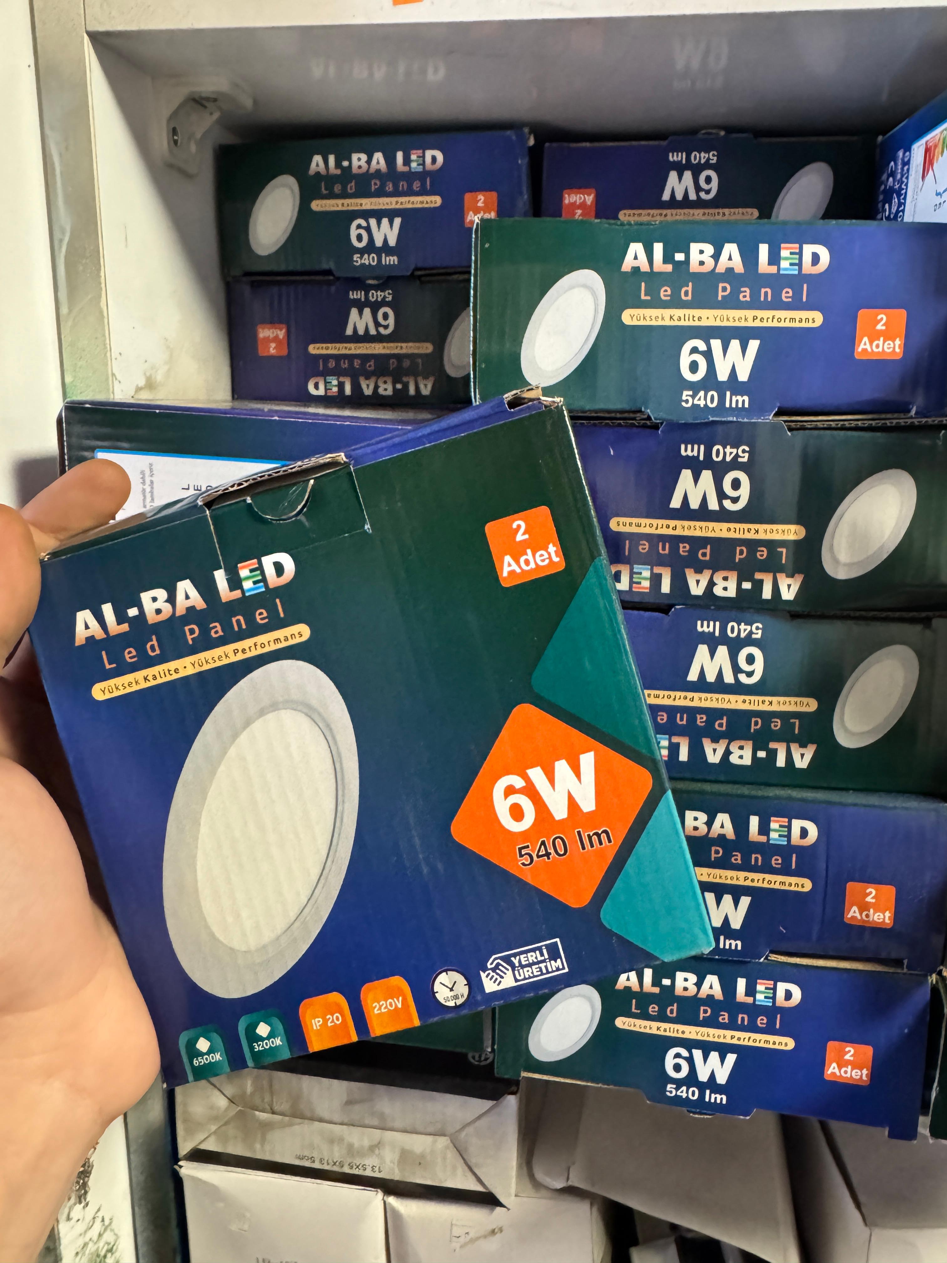 AL-BA Led Panel 6w 540 Lumen 2'li