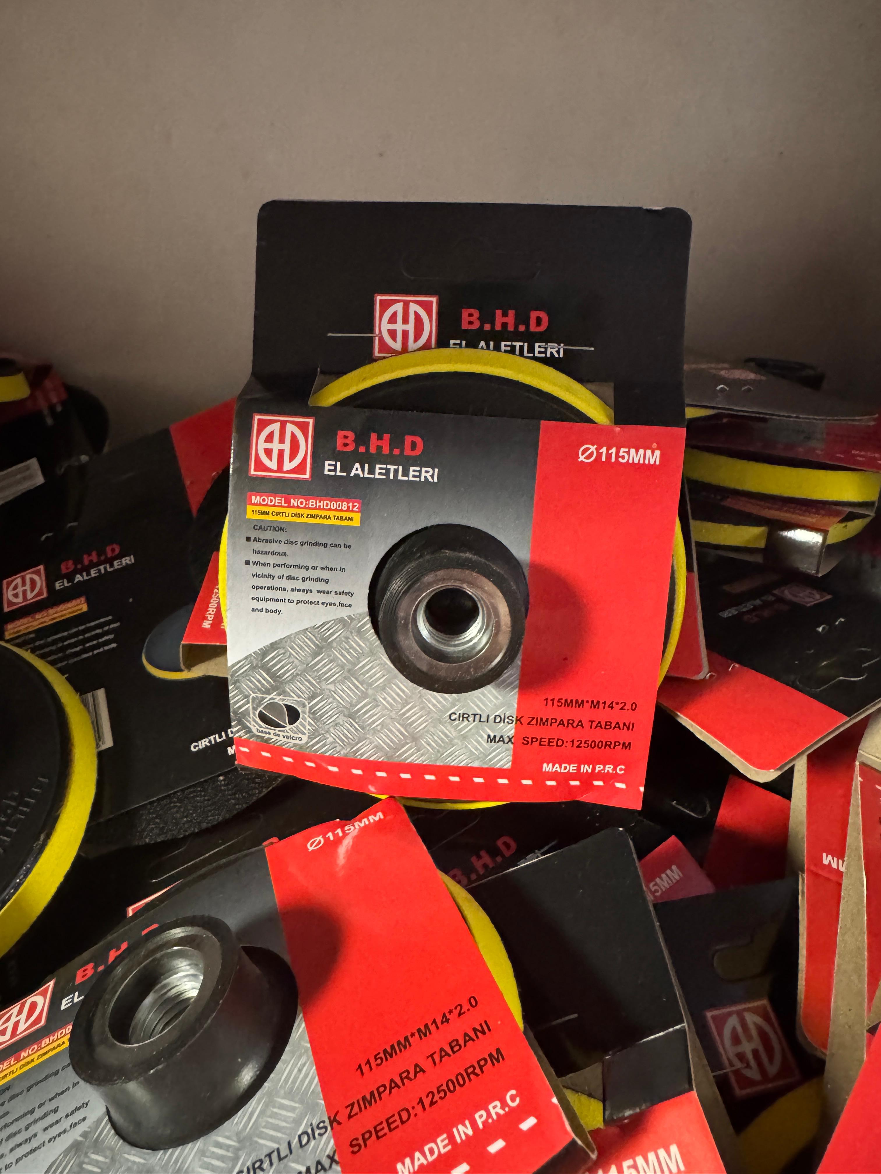 B.H.D. 115mm Cırtlı Disk Zımpara Tabanı 