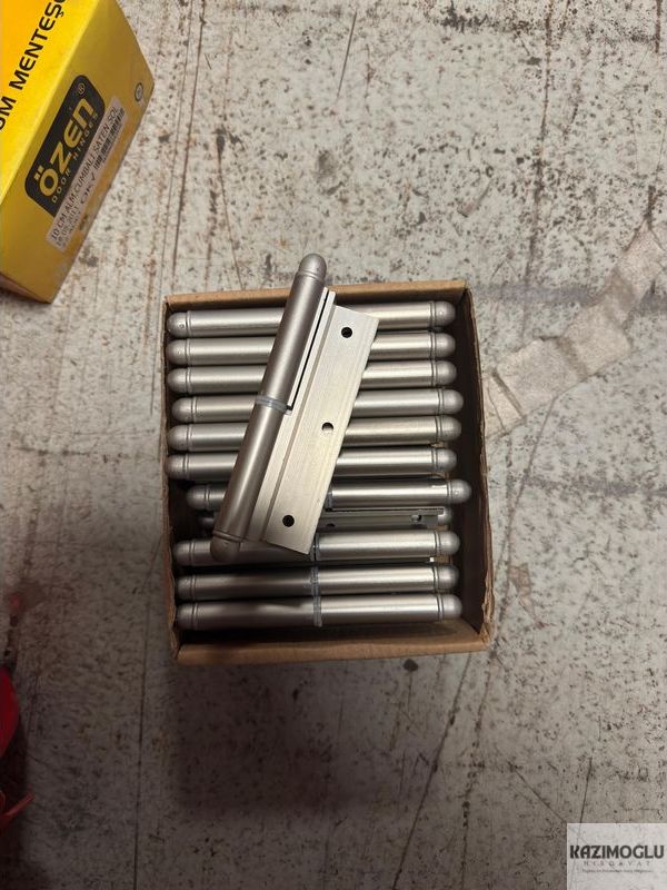 Özen Kapı Menteşesi 10 cm Alüminyum Cumbalı Saten Sol