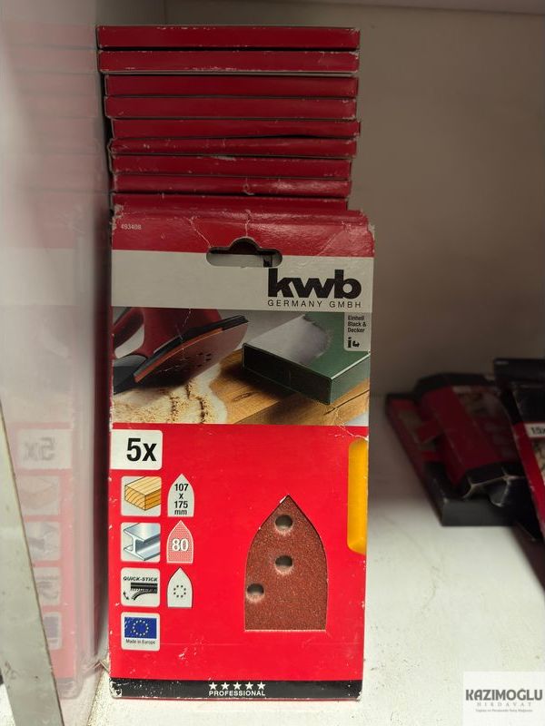 KWB 5x 107x175mm 80 Zımpara