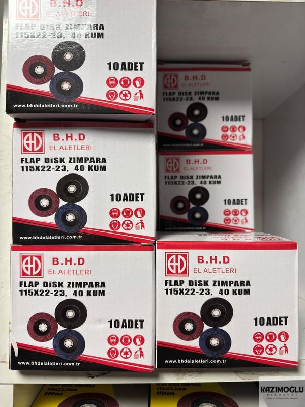 B.H.D. Flap Disk Zımpara 115x22-23 40 Kum 10 Adet