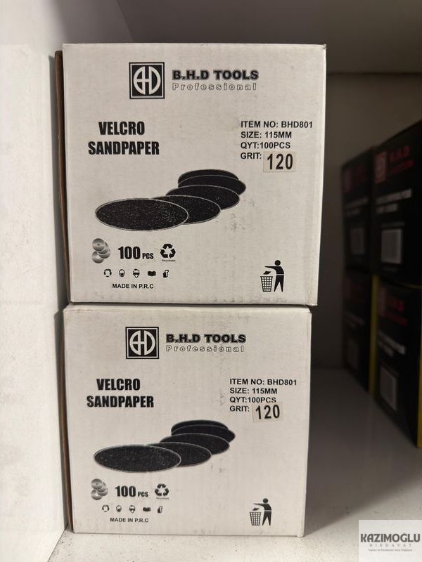 B.H.D. Velcro Kum Zımpara 115mm BHD801 120 GRIT