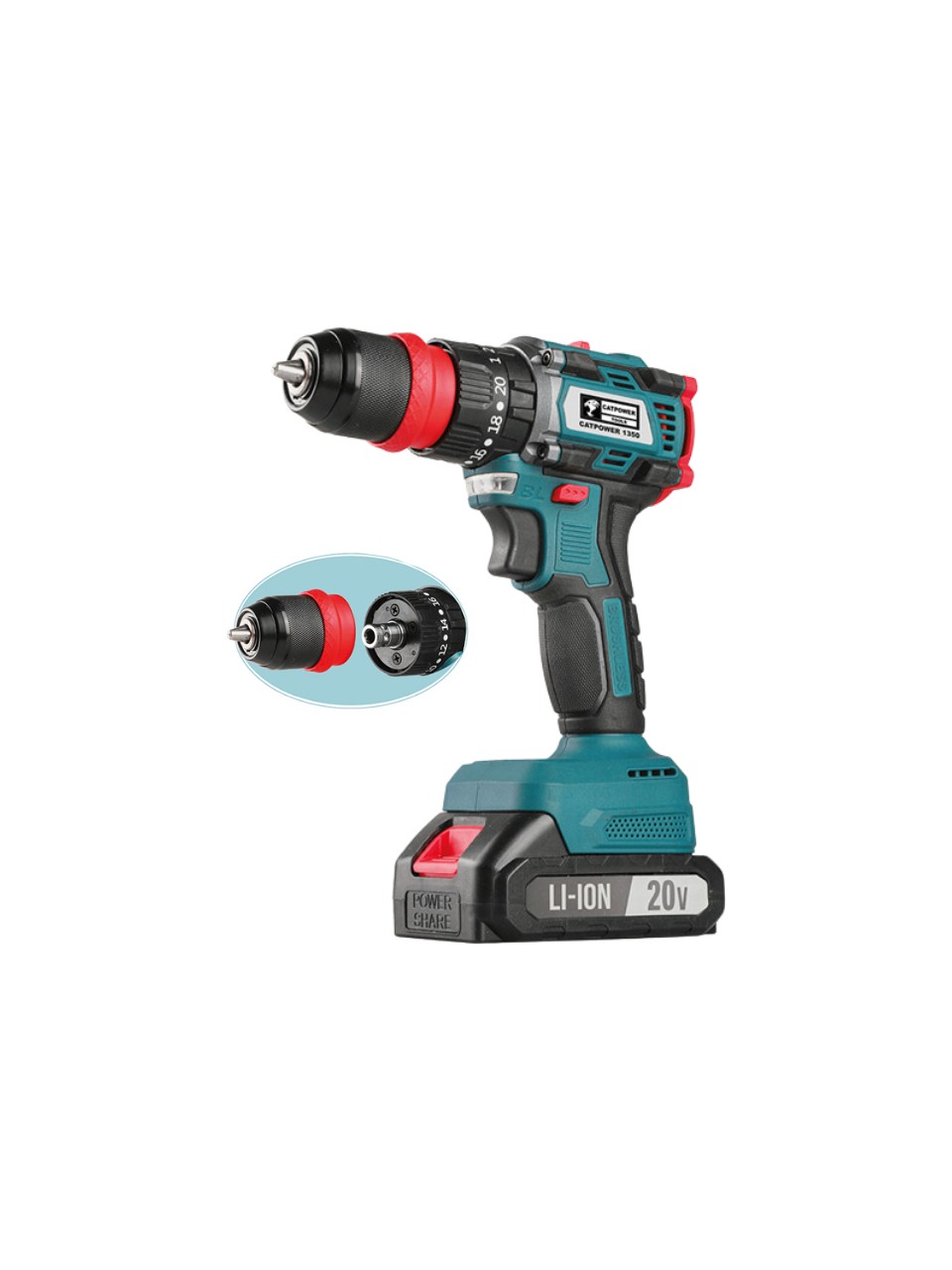 CatPower 1350 Çift Akülü 2 Ah Vidalama Makinesi