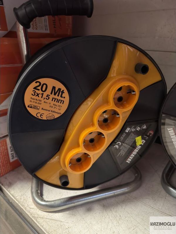 Ekonomikeşya Makaralı Uzatmalı Kablo 20 Mt 3x1,5mm