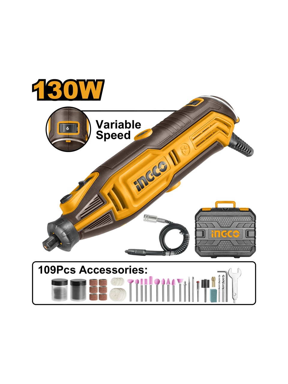 Ingco Elektrikli Gravür Taşlama 130W MG13328