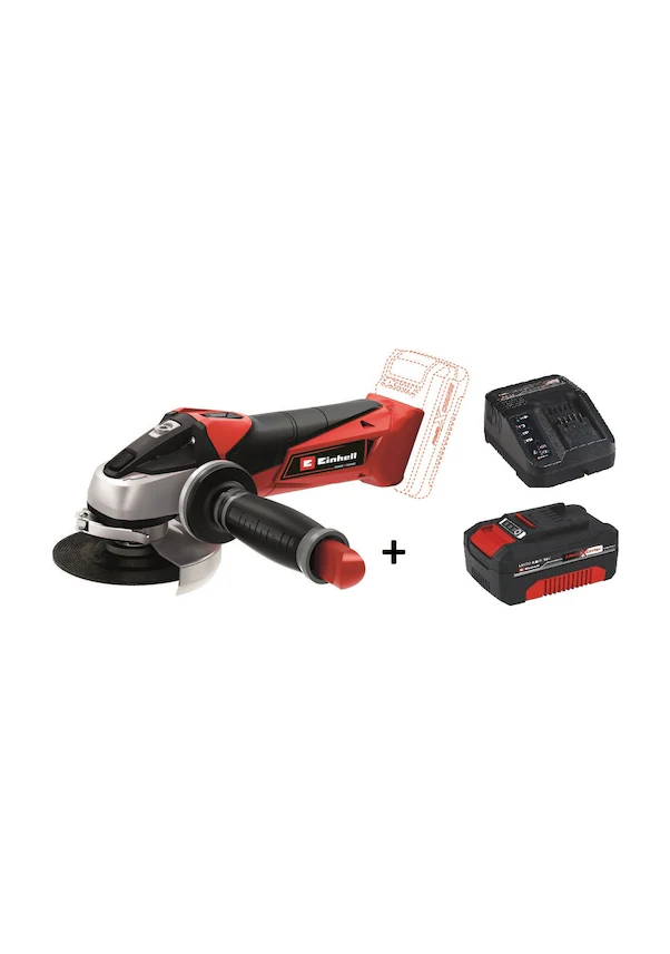 Einhell TE-AG 18/115 Li Tek Akülü 4 Ah Taşlama Makinesi