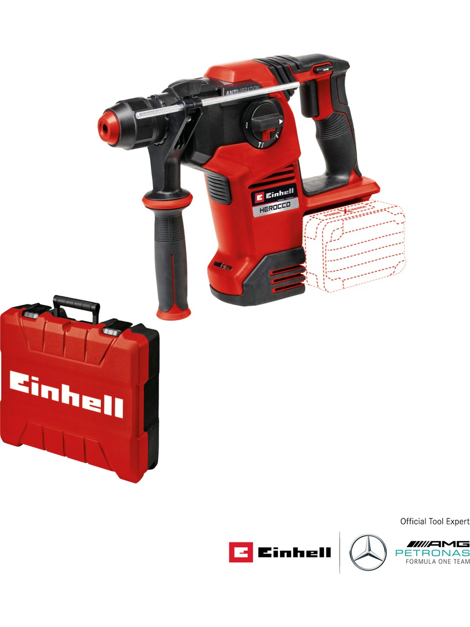 Einhell HEROCCO 36/28 - Solo, Kömürsüz Akülü Kırıcı Delici 