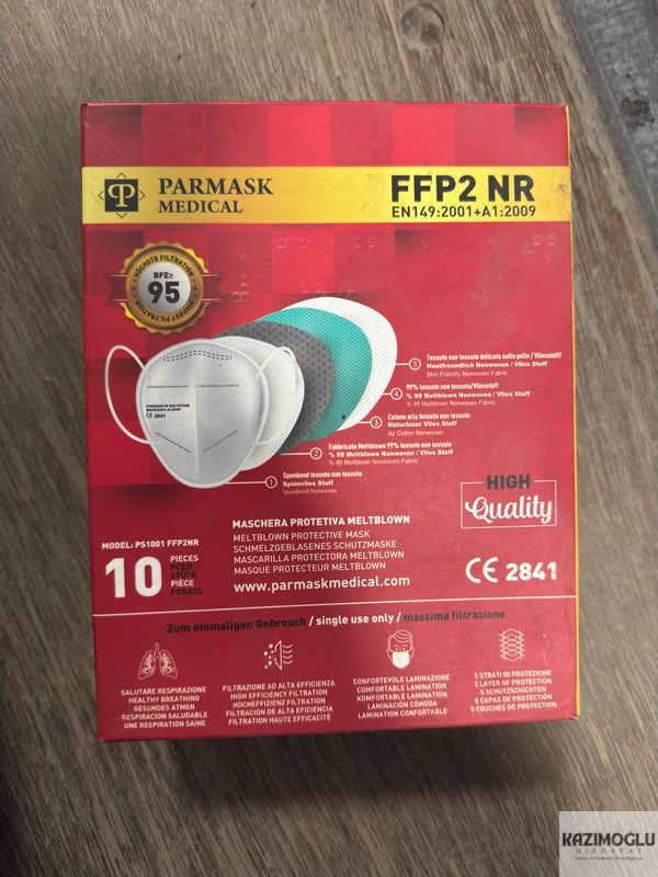 Ekonomikeşya Medikal Maske FFP2 NR 10'lu