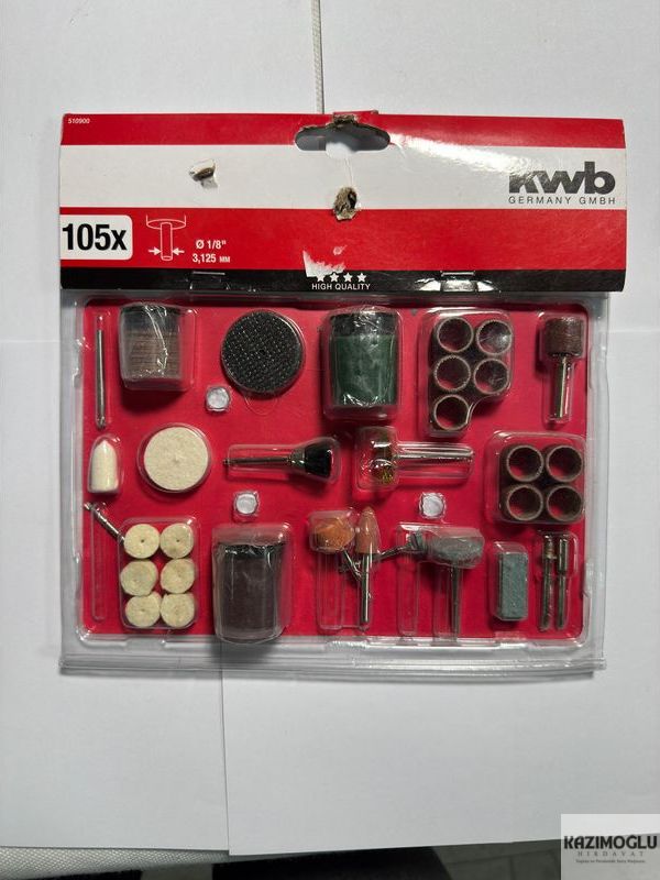 KWB 105x 3,125mm 1/8'' 510900 Mini Gravür Seti