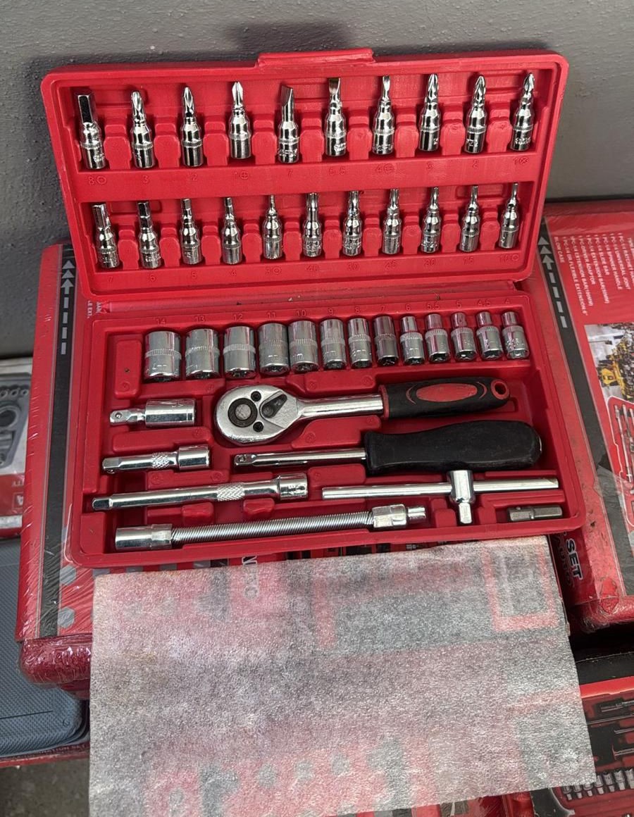 46 Parça Mini Lokma Takımı Otomatik Cırcırlı 1/4